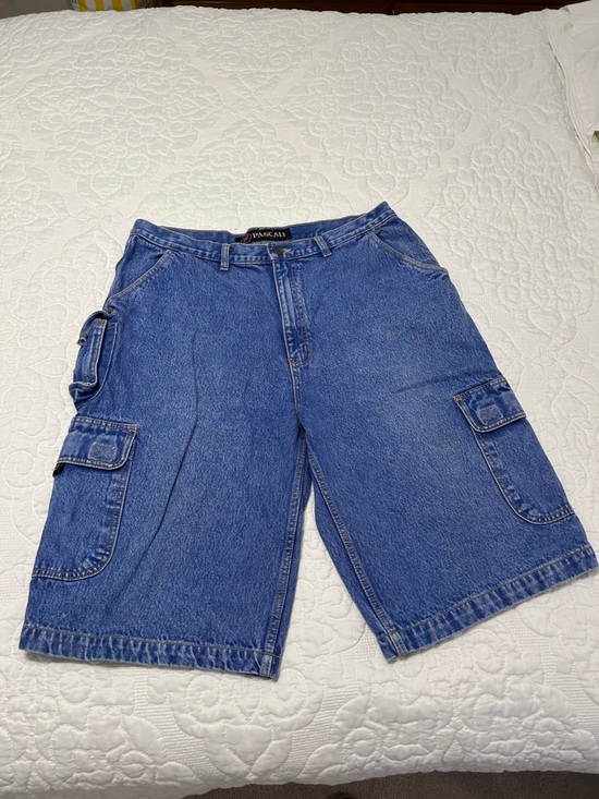 Pascali Other - Pascali Vintage Cargo Denim Shorts in Medium Blue